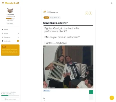 Screenshot von Memelord.wtf